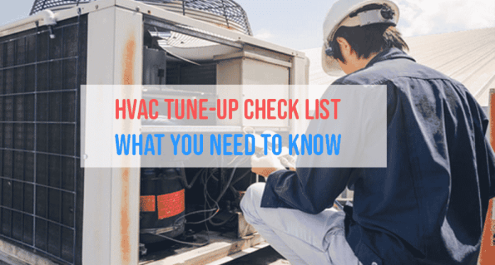 Free HVAC Tune up Checklist | PDF | SafetyCulture