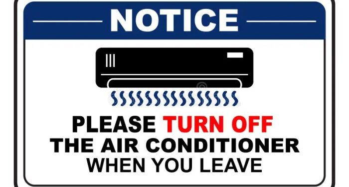 Turn Off Air Conditioner Sign Stock Illustrations – 5 Turn Off Air ...
